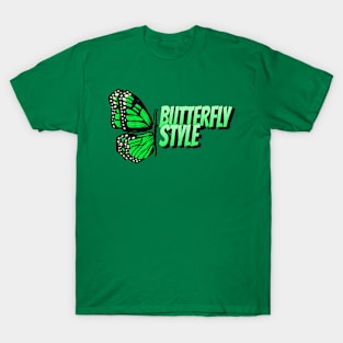 Butterfly Style Green T-Shirt